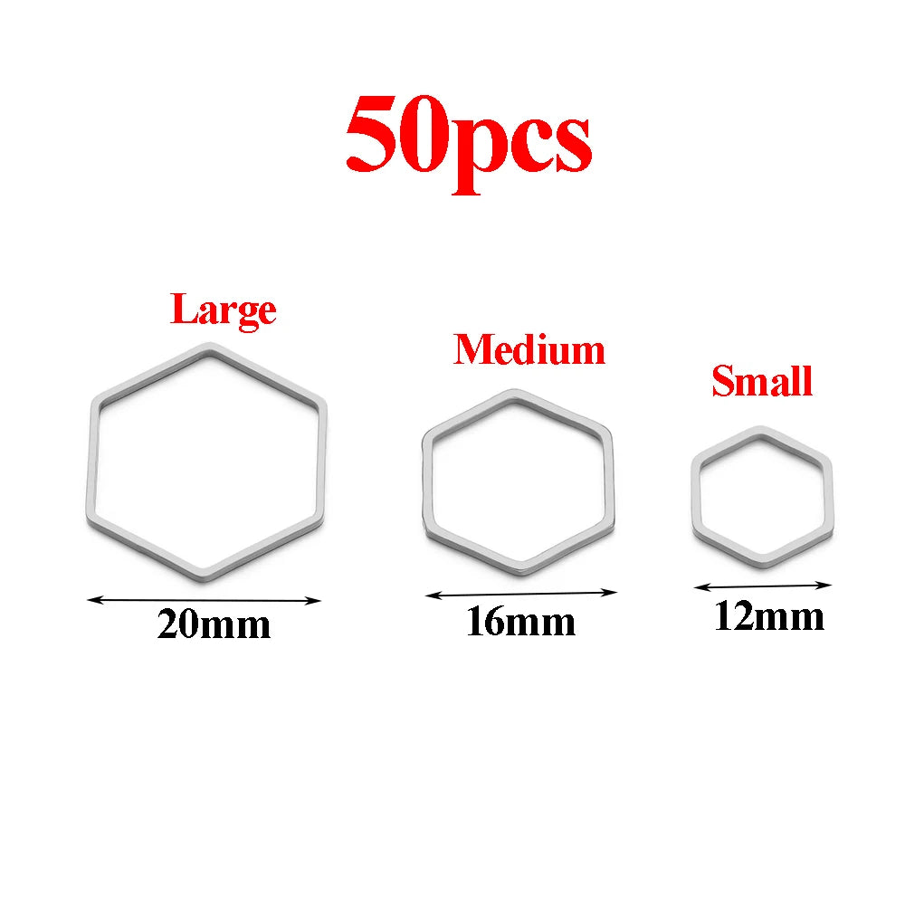 Pendientes de acero inoxidable dorado y plateado al vacío, suministros para hacer joyas de bisel, a granel, 20-50 Uds.