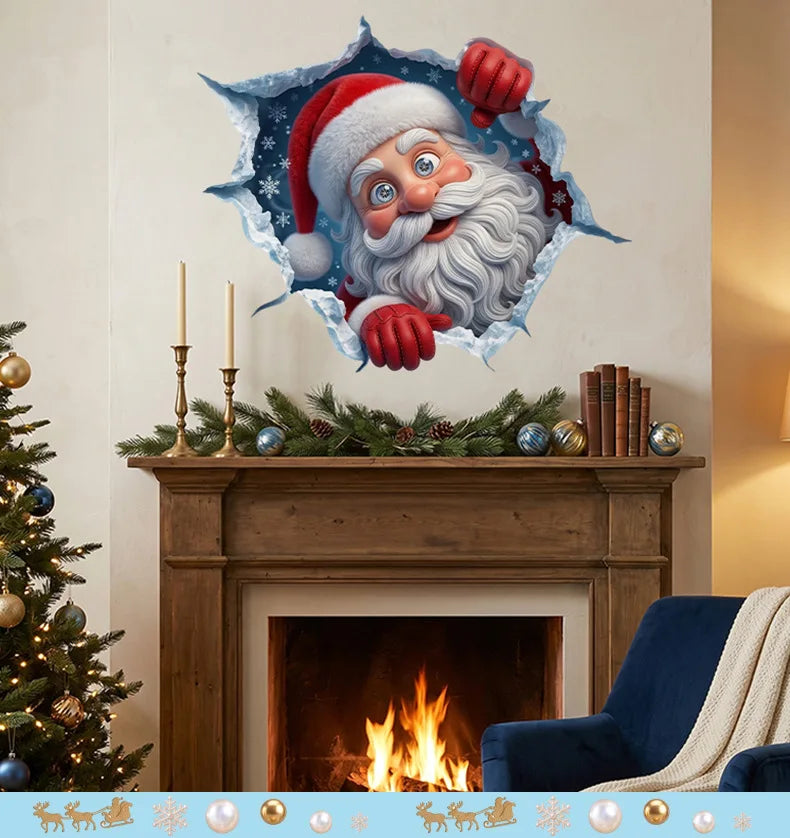 Adhesivo de Pared 3D de Navidad