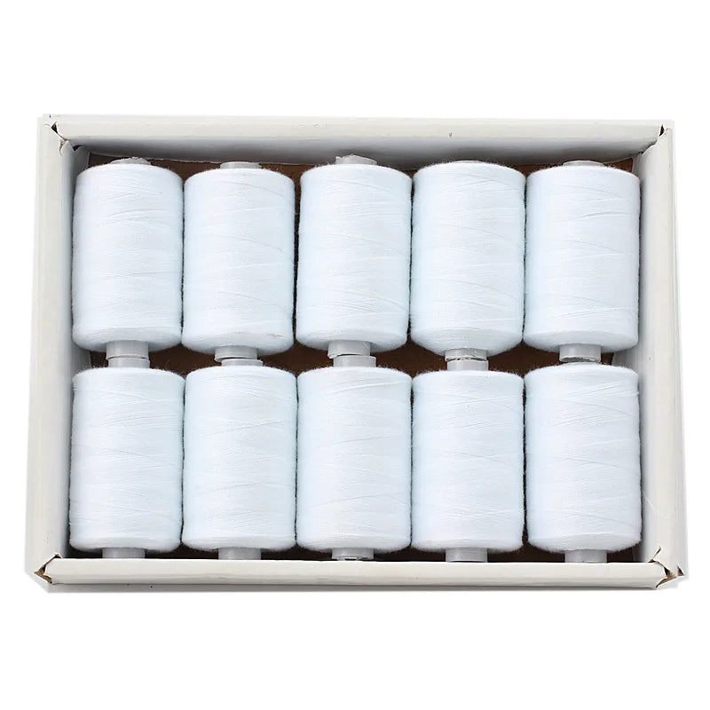 Kit de carretes de hilo de coser de poliéster, para coser a mano y a máquina, 1/10/12 colores