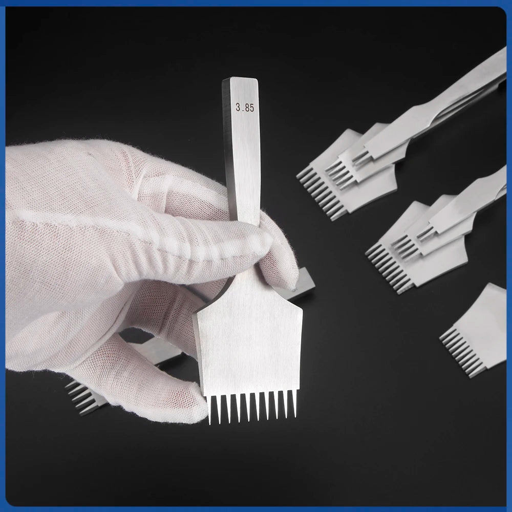 Juego de herramientas de perforación de cuero , troquel de corte de agujeros de cuero duradero, cincel de acero profesional