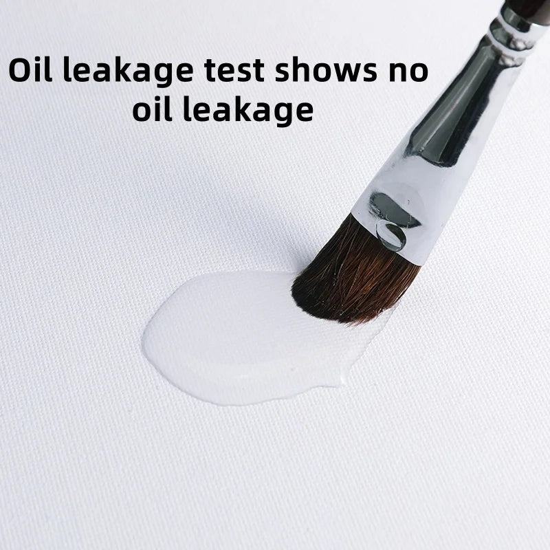 Lienzo para pintar, algodón, imprimado en blanco, adecuado para gouache, acuarela, pintura al óleo y acrílica, 3mm, 6 uds.