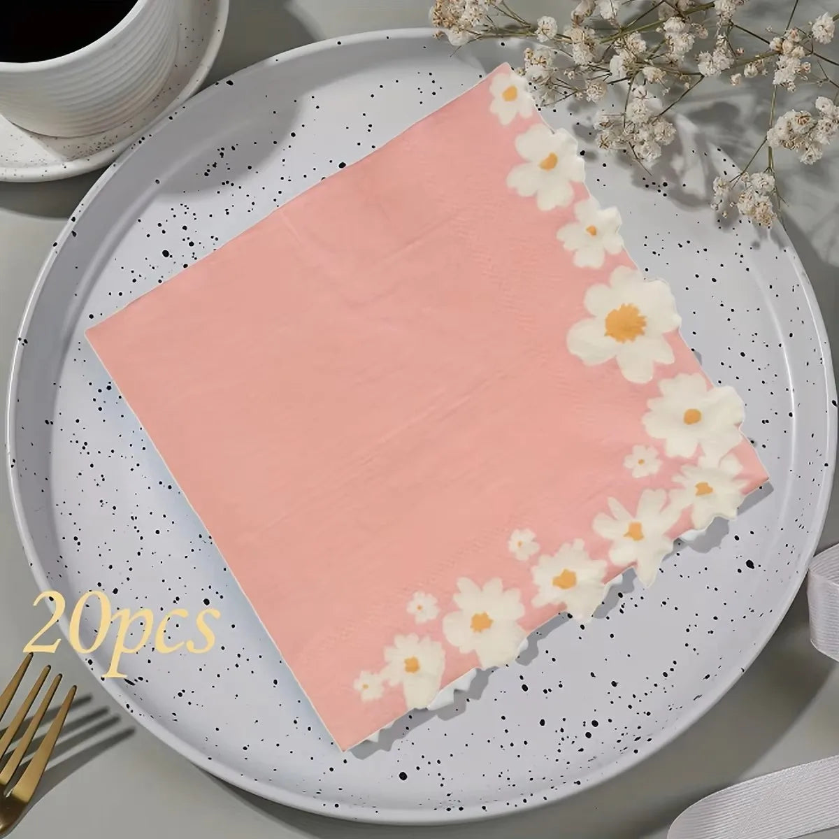 Servilletas de fiesta florales y de mariposa de 20 piezas para, celebraciones y decoupage