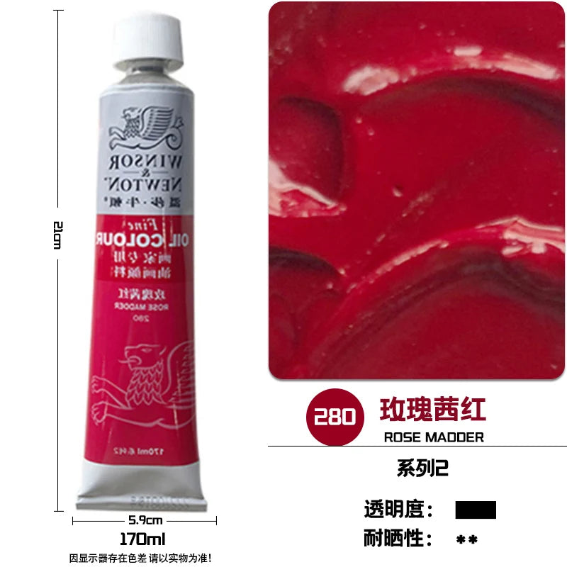 WINSOR & NEWTON-pintura al óleo de 170ml., tamaño grande