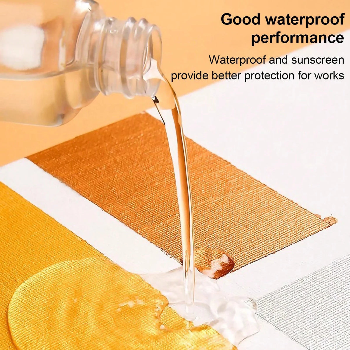 1 unidad de pintura acrílica de 100ml, en colores metalizados (oro, plata, cobre)