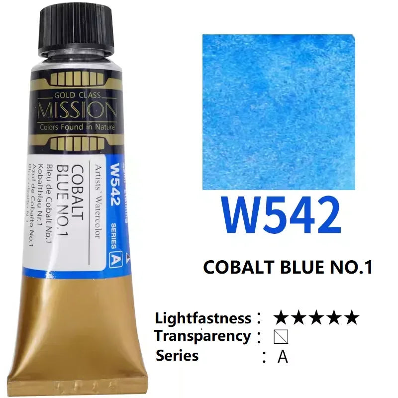 Mijello Mission Gold-acuarela de alta concentración, planta Natural,  tubos de 15ml