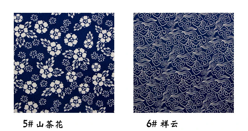 Telas de algodón puro azul marino de 110CM de ancho
