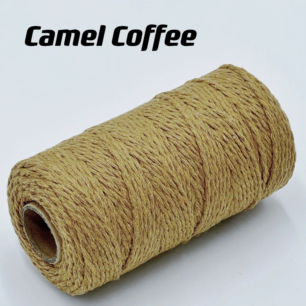 Cuerda de macramé de 2mm, hilo de yute suave, cuerda trenzada de colores para manualidades