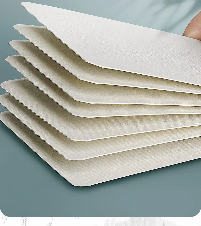 50 Tarjetas de  acuarela, postal gruesa, 300g, cuadrada, redonda, rectangular, mini bocetos