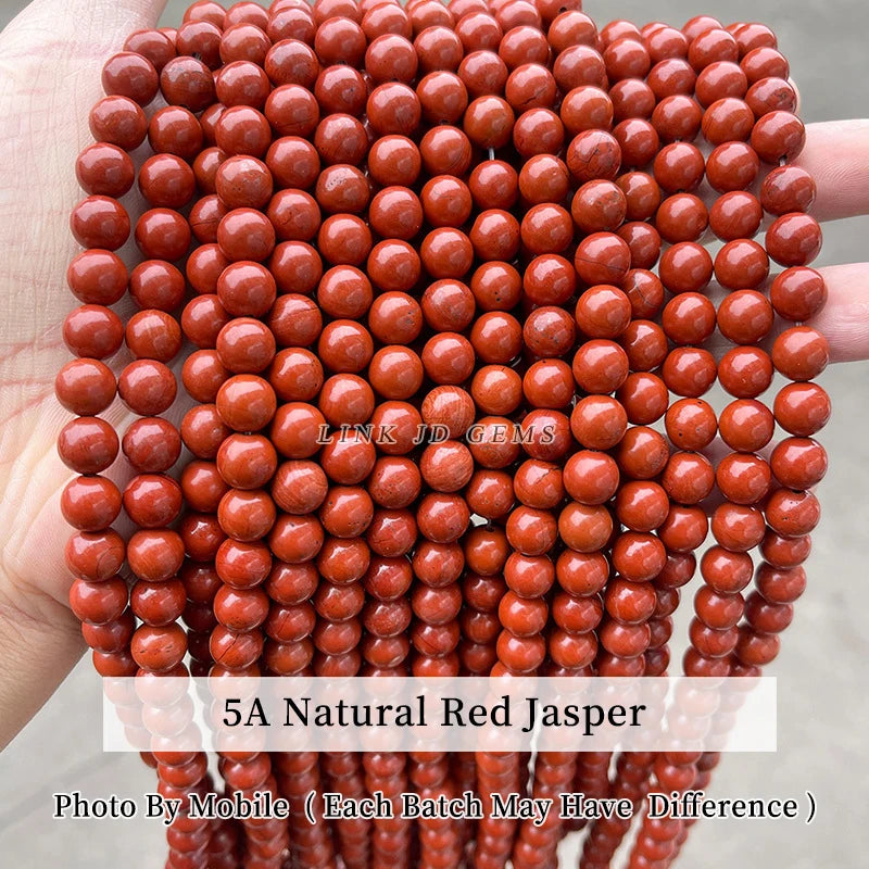 Mostacillas de piedra natural, variedades, redondo de 4, 6, 8, 10 y 12mm