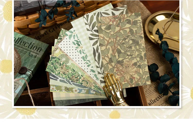 60 uds. de patrones florales artísticos, retro, creatividad hecha a mano