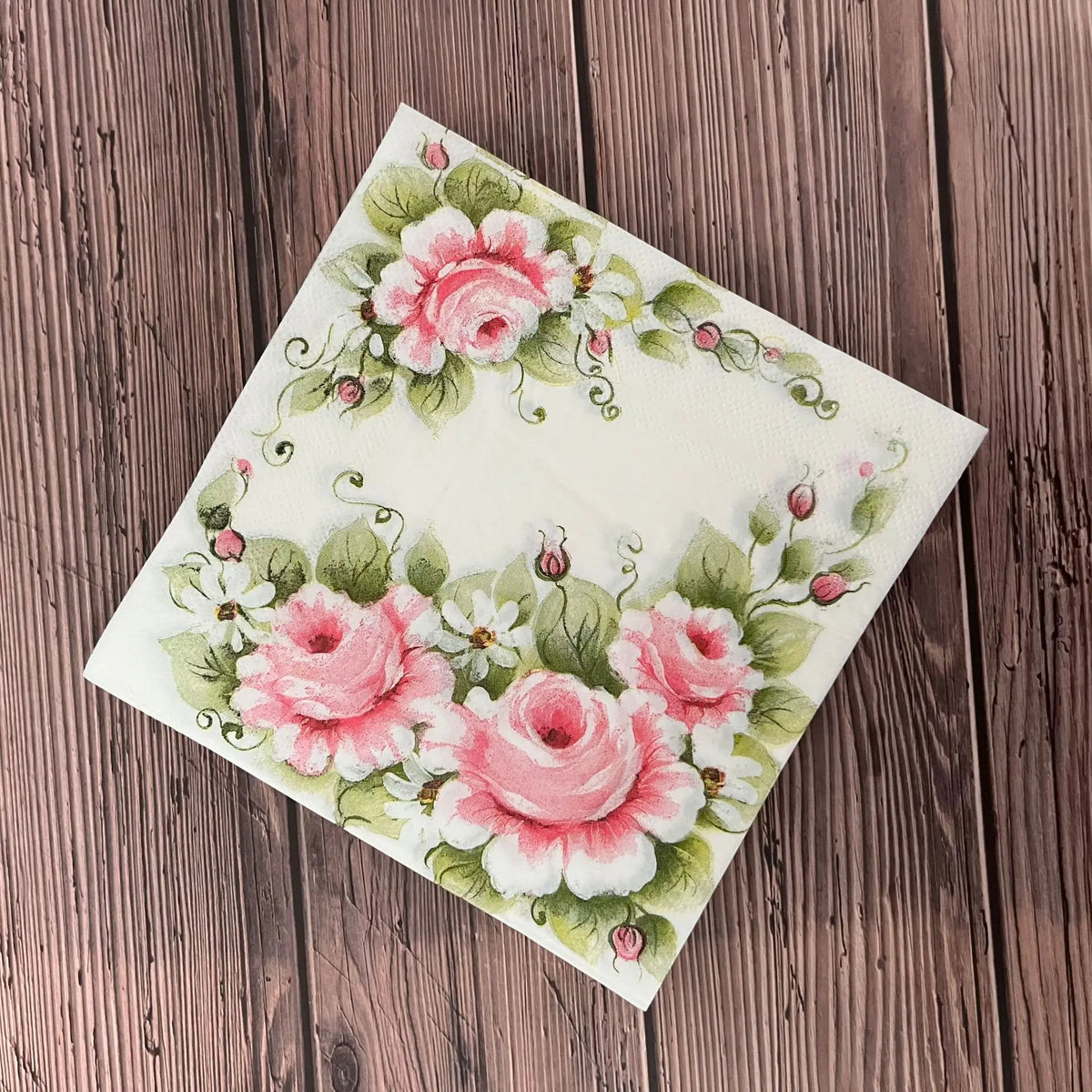 20 Servilletas Florales Coloridas Desechables, Decoupage