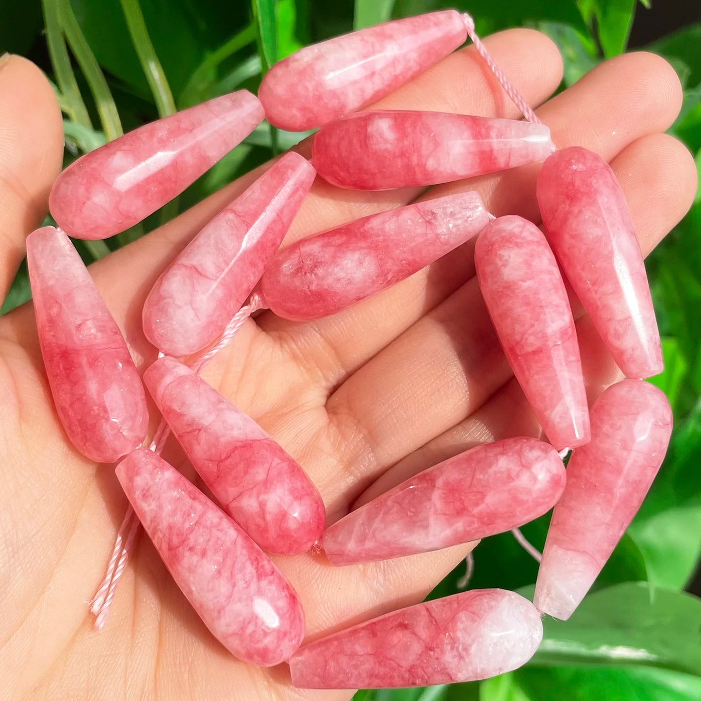 2 uds gota de agua Natural, piedra genuina, ágatas de la India, labradorita, ojo de tigre Calcedonia