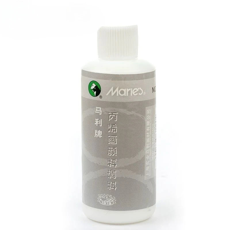 Líquido de mezcla acrílica de gran capacidad, pintura acrílica blanca lechosa, brillo más fino, pintura, pasta de moldeo, suministros de arte, 100/280ml