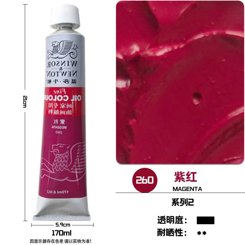 WINSOR & NEWTON-pintura al óleo de 170ml., tamaño grande