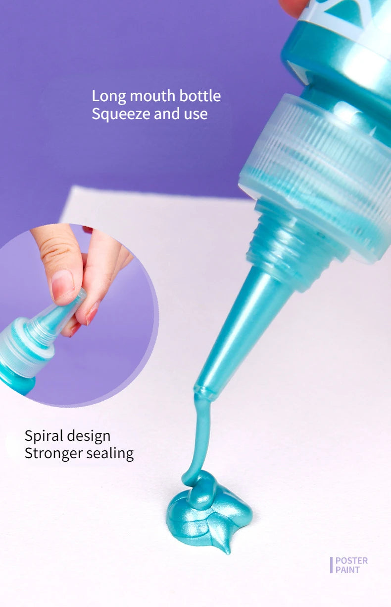 Juego de pintura con dedos para niños, 6/12 colores, 60ml, pintura lavable seguro, no tóxico