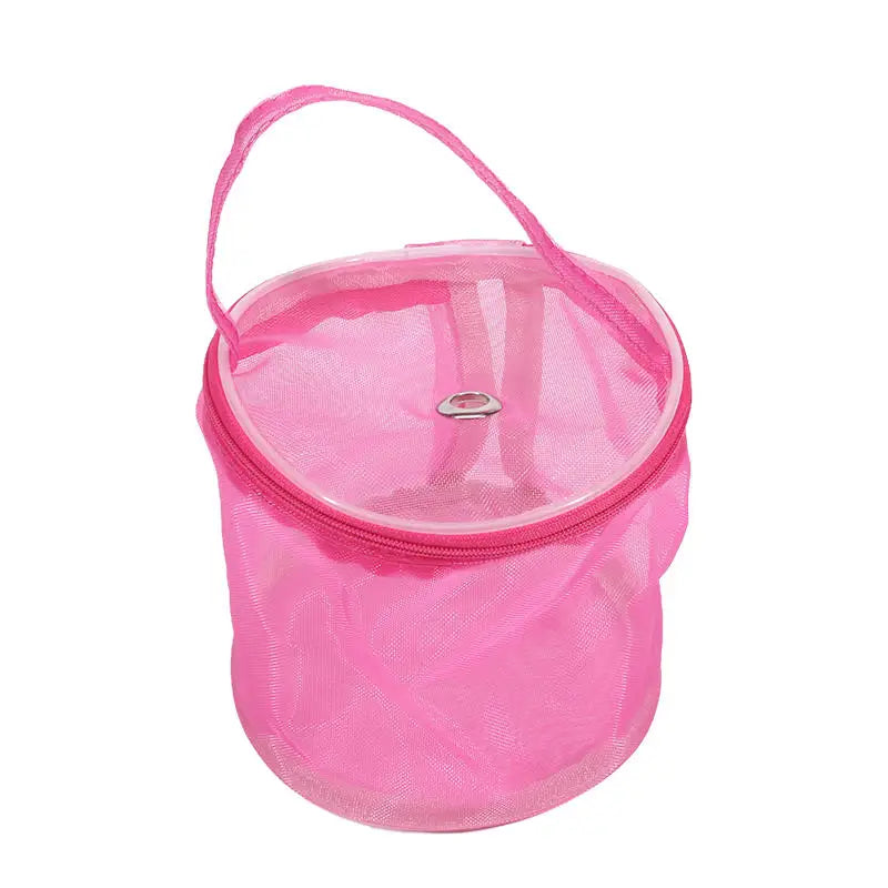 Bolsa de malla de almacenamiento de lana portátil
