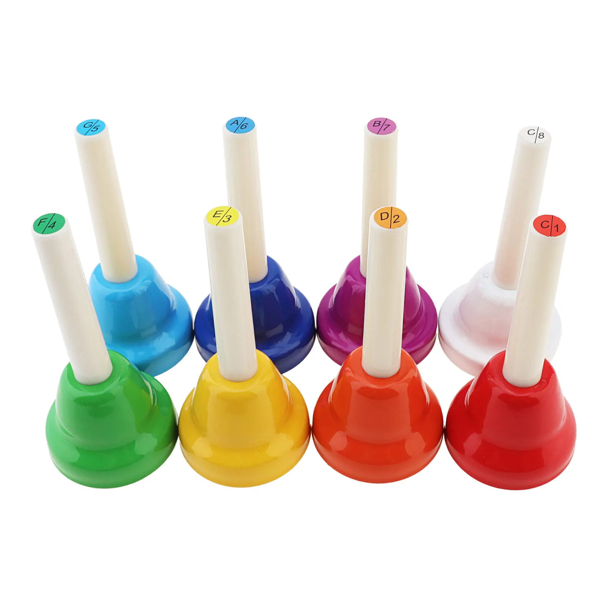 Campanas musicales de mano de 8 notas