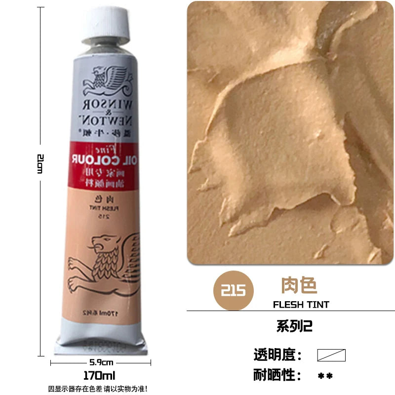 WINSOR & NEWTON-pintura al óleo de 170ml., tamaño grande