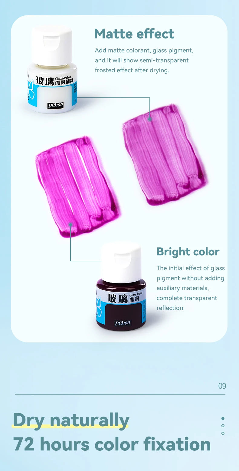 Pinturas acrílicas, pigmentos de vidrio impermeables de ricos colores, tubo para suministros de pintura, 20ml