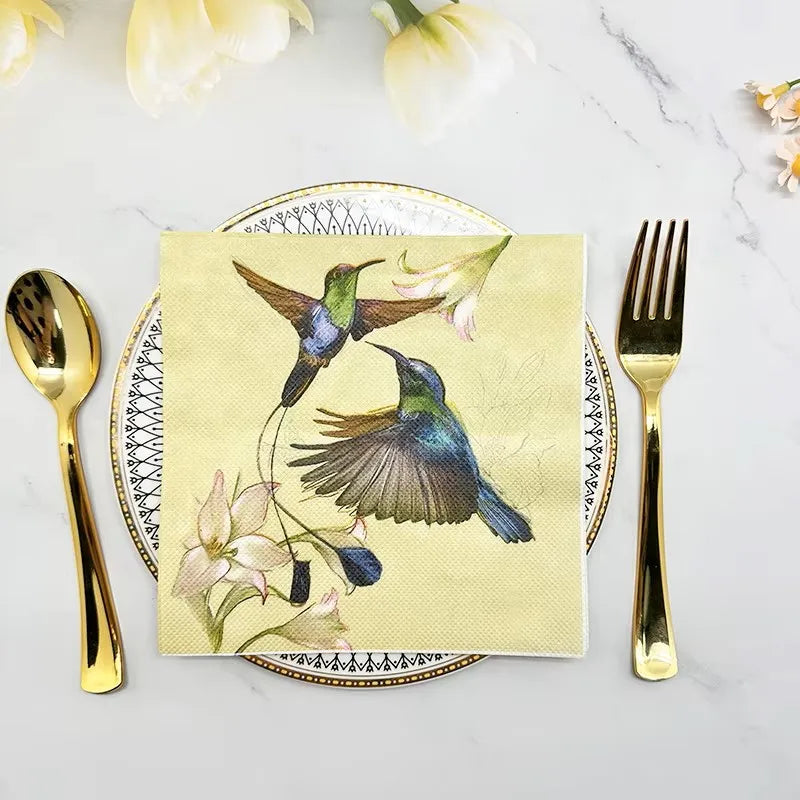 Servilletas de fiesta florales y de mariposa de 20 piezas para, celebraciones y decoupage