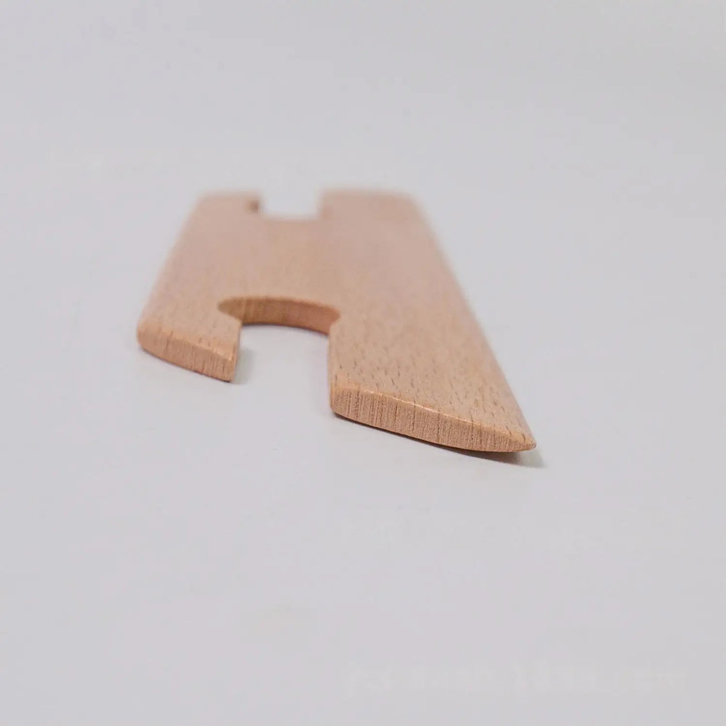 Kit de navetas para tejer telar de madera de haya de 12 piezas: diseño biselado, mango de agarre cómodo