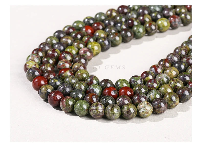 Mostacillas de piedra natural, variedades, redondo de 4, 6, 8, 10 y 12mm