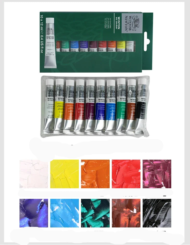 Winsor & Newton Juego de pintura al óleo - Grado de artista profesional 20 colores, tubos de 12 ml