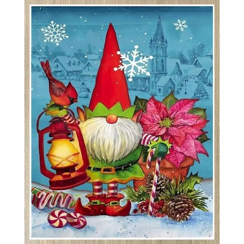 Imágenes por número, Kits de Papá Noel,  pintura por números sobre lienzo, arte pintado a mano