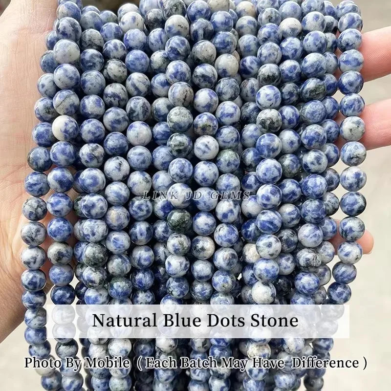 Mostacillas de piedra natural, variedades, redondo de 4, 6, 8, 10 y 12mm