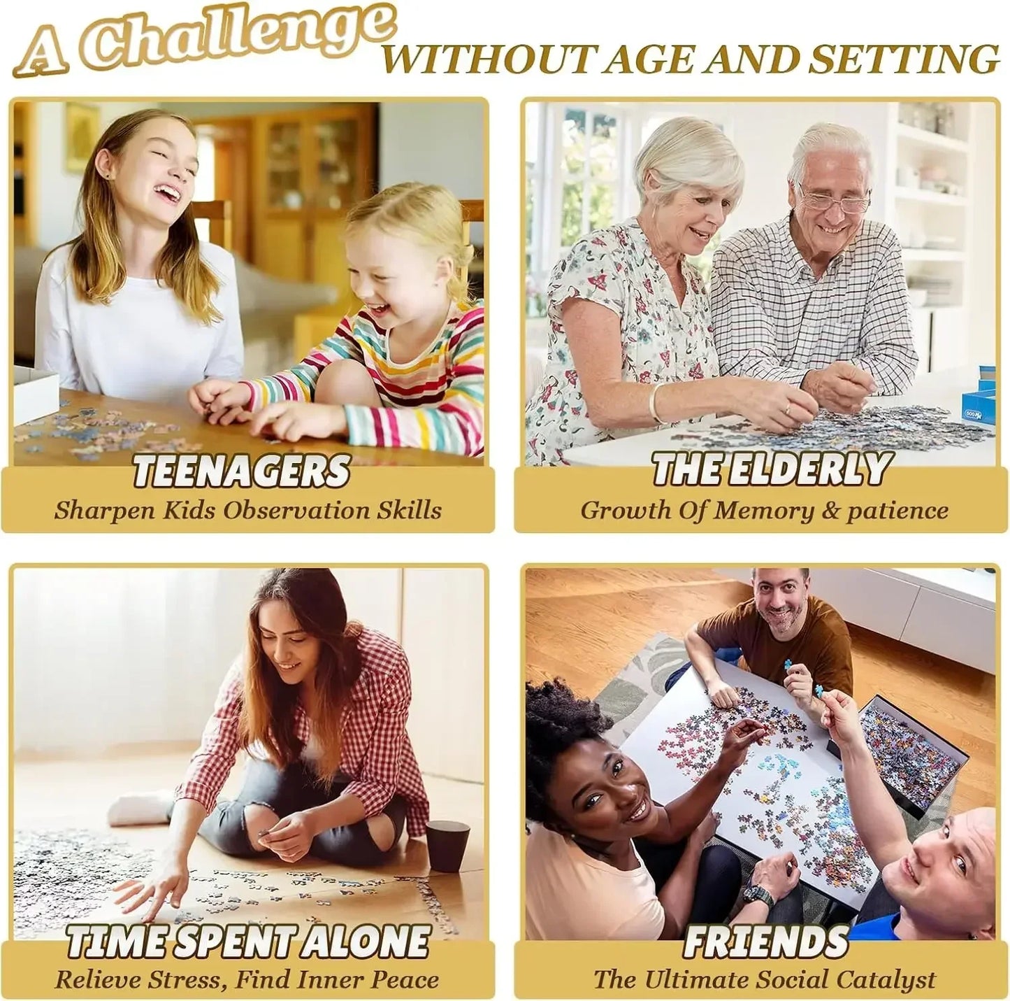 Rompecabezas de cartón de 1314/1000/520/500/300/120 piezas de colibrí y flores