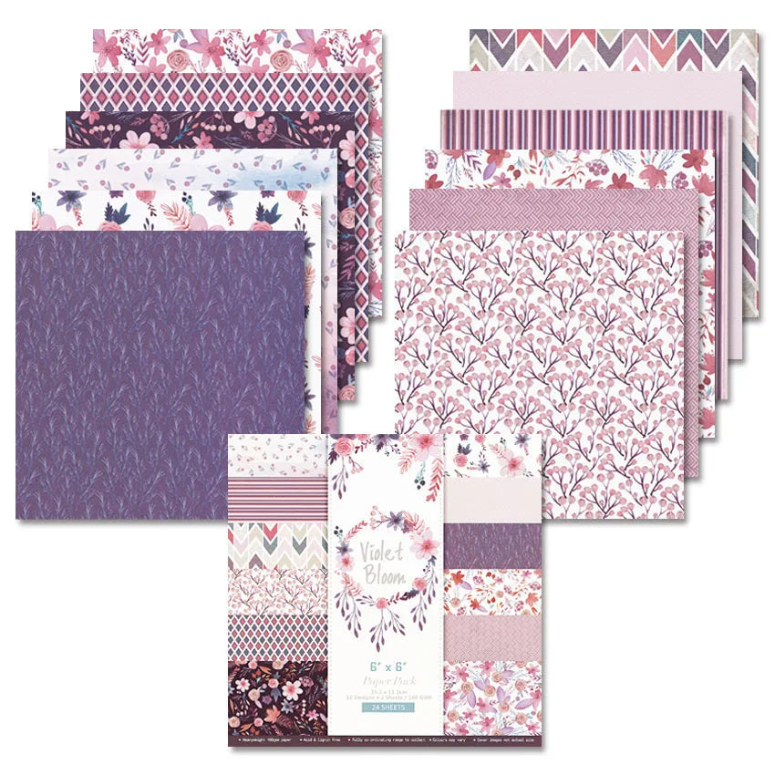 12 hojas de papel para álbum de recortes de 15x15cm