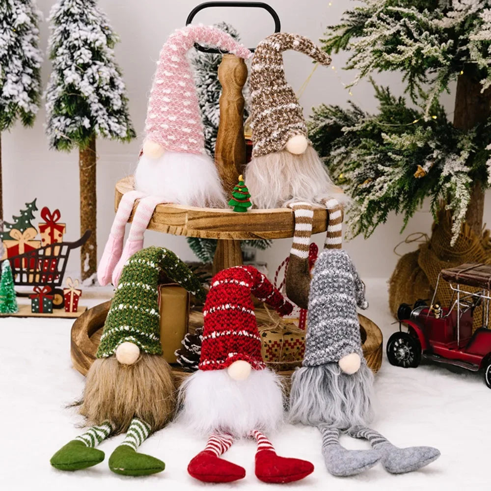 Gnomos de felpa de Navidad, hecho a mano