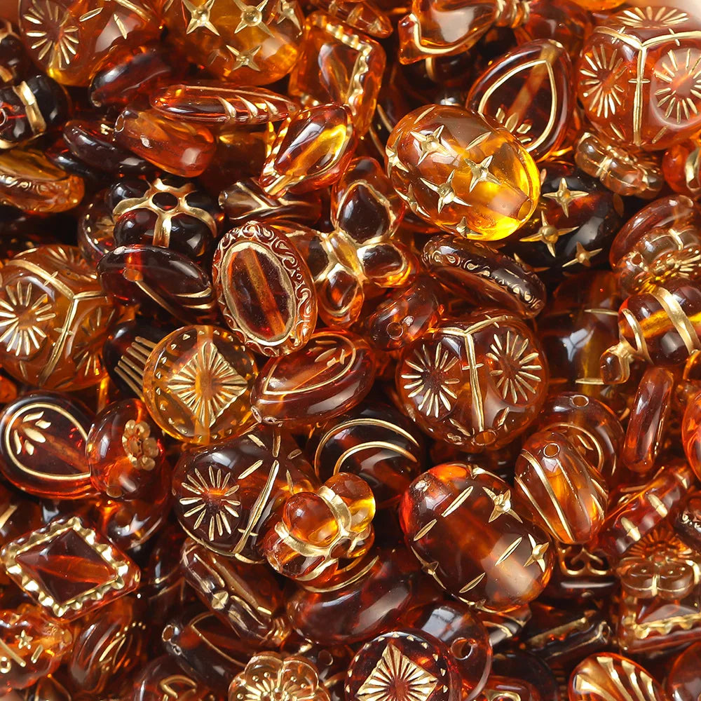 40 g/lote de mostacillas clásicas mixtas, acrílicas para joyería