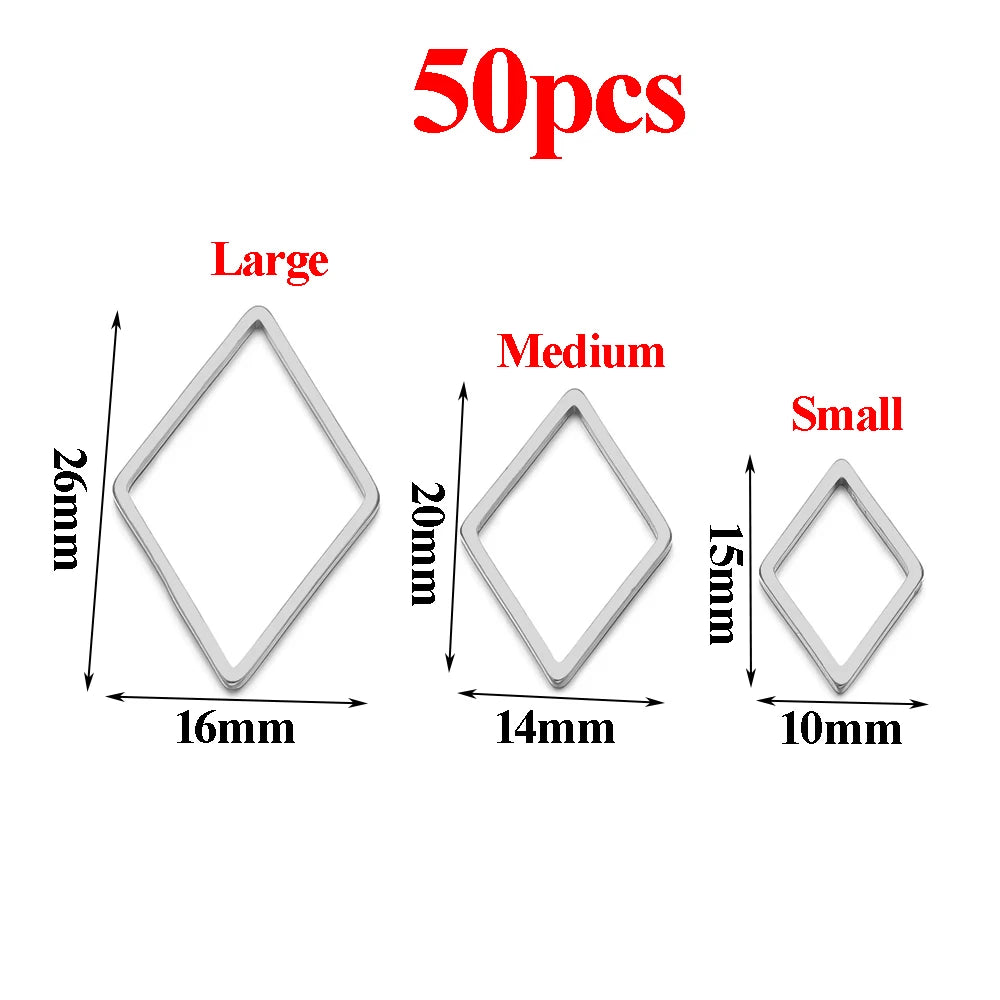 Pendientes de acero inoxidable dorado y plateado al vacío, suministros para hacer joyas de bisel, a granel, 20-50 Uds.