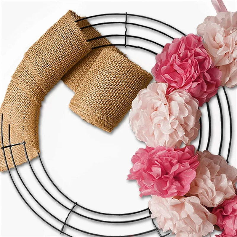 1 unidad de aro de metal de 20 a 40cm para decoración navideña, para corona, colgante