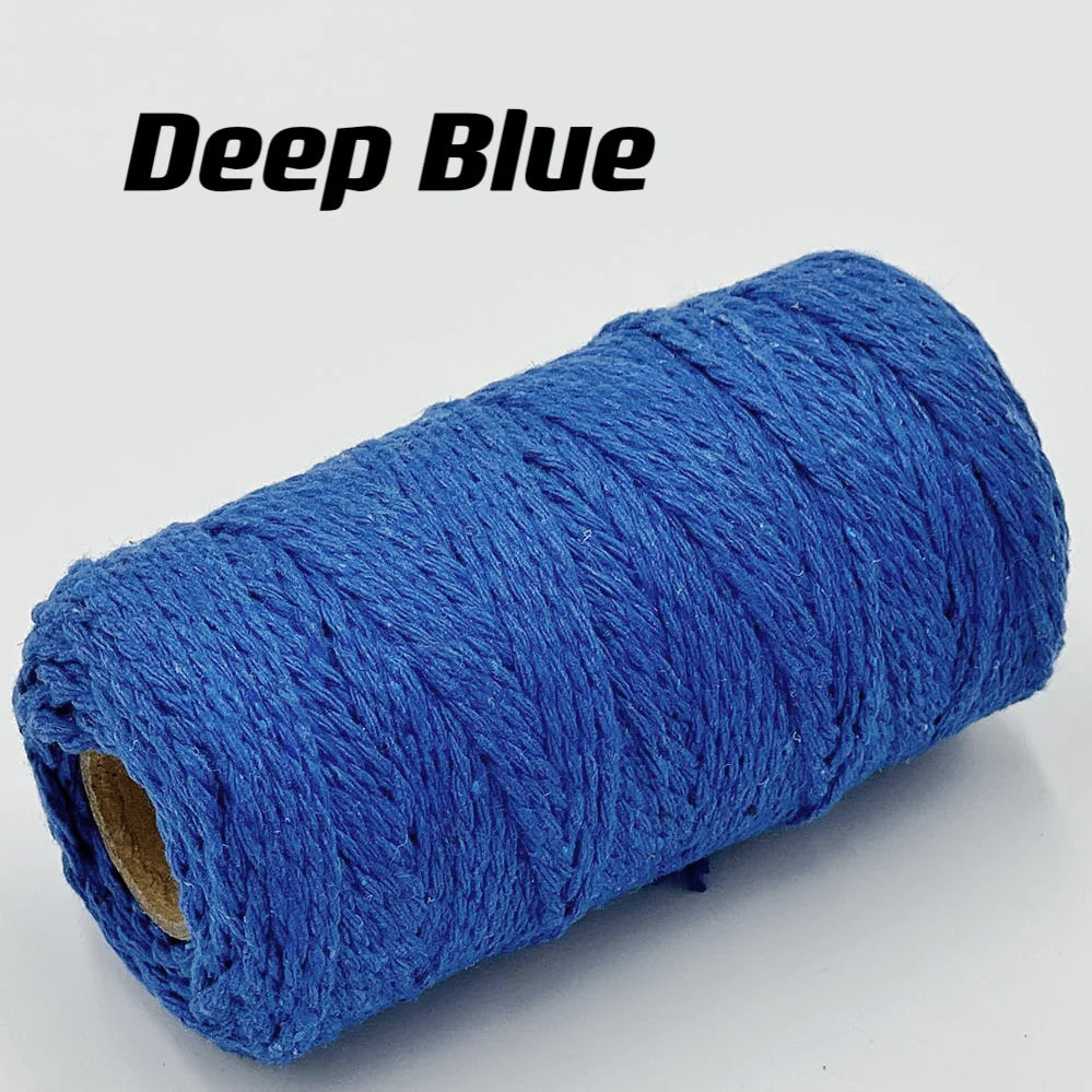 Cuerda de macramé de 2mm, hilo de yute suave, cuerda trenzada de colores para manualidades