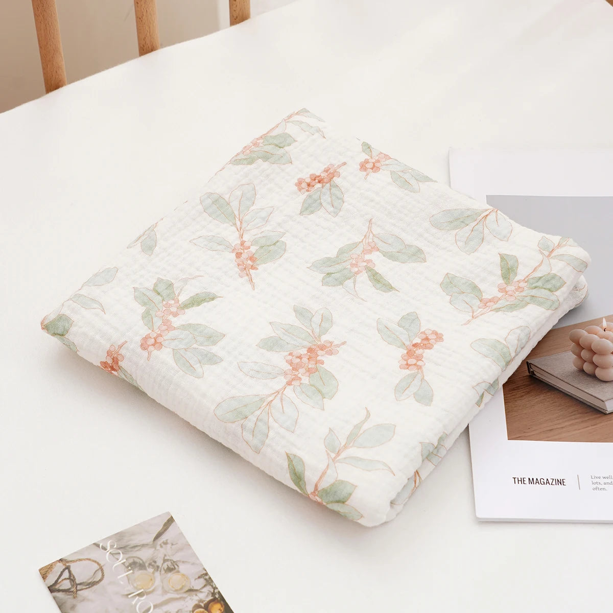 1 manta para recién nacidos, suaves, transpirables y acogedoras 100% Algodón