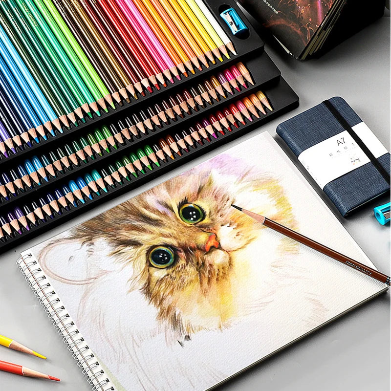 48/72/120/150/200 colores lápices de colores profesionales. juego de dibujo de acuarela de plomo