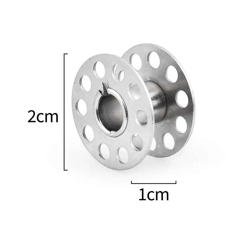 Carrete universal de metal de alta calidad para máquina de coser, 10-50 Unidades.