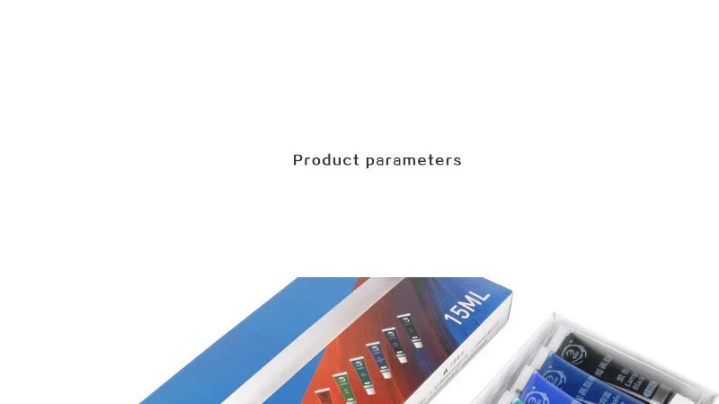 Juego de pinturas acrílicas profesionales de 12/24 colores, de 15ML