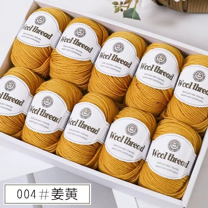 500 g/set (10 unidades de 50g) de  lana merino lisa