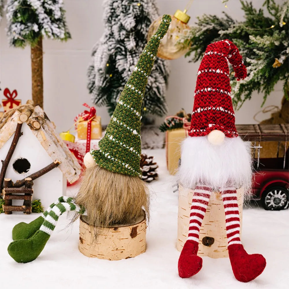 Gnomos de felpa de Navidad, hecho a mano