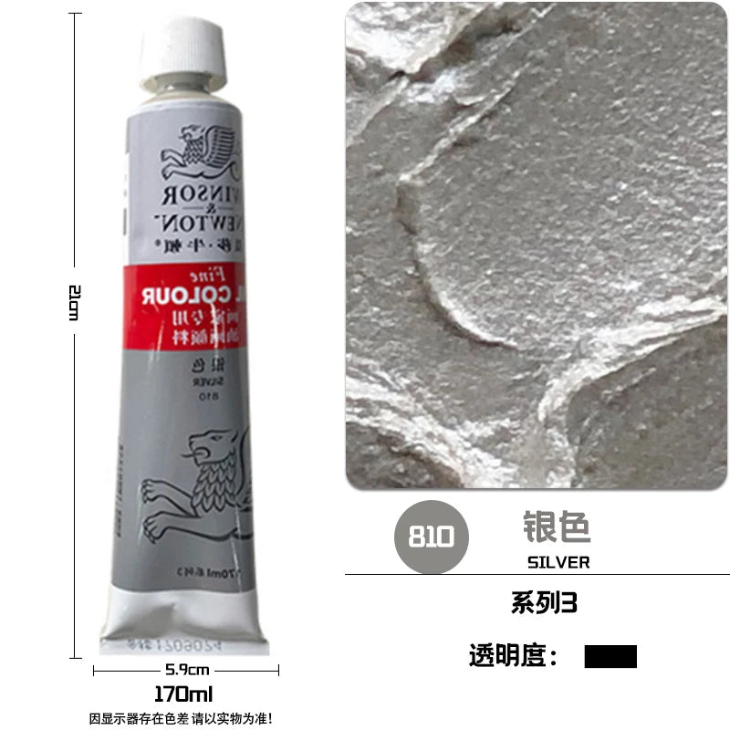 WINSOR & NEWTON-pintura al óleo de 170ml., tamaño grande