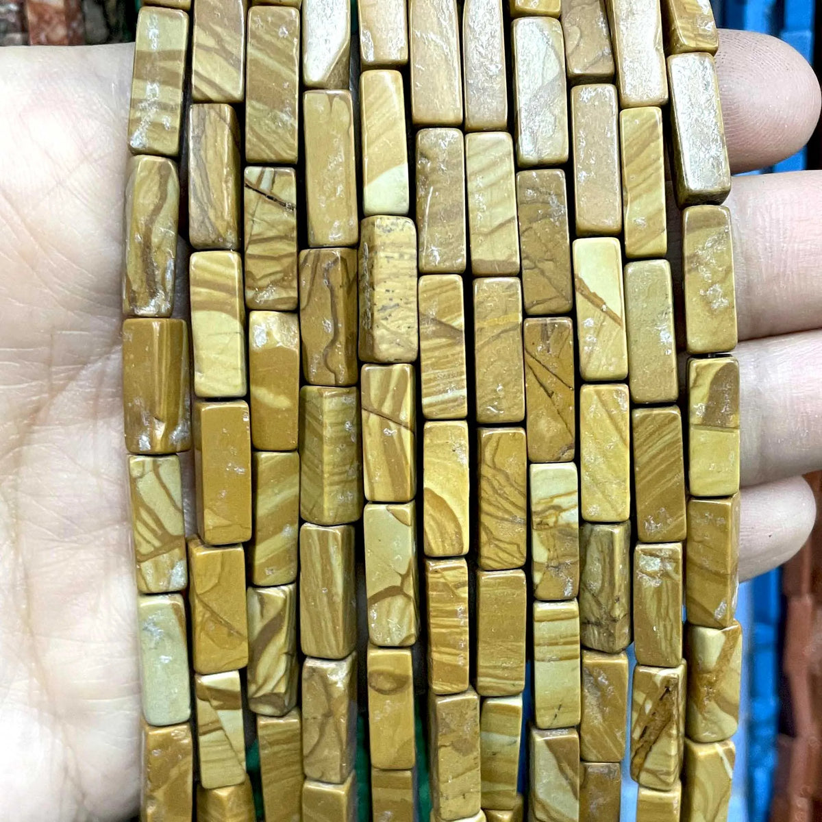 4*13MM piedra Natural cuadrada Aventurina Ojo de Tigre ágatas cristal Jades