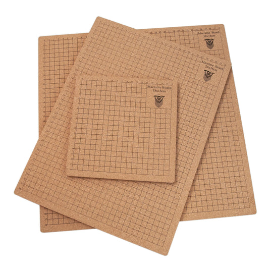 Tablero de macramé. Tablero de corcho cuadriculado 8x8'', 12x16'', 16x16'' para medir las creaciones de macramé y anudados artesanales