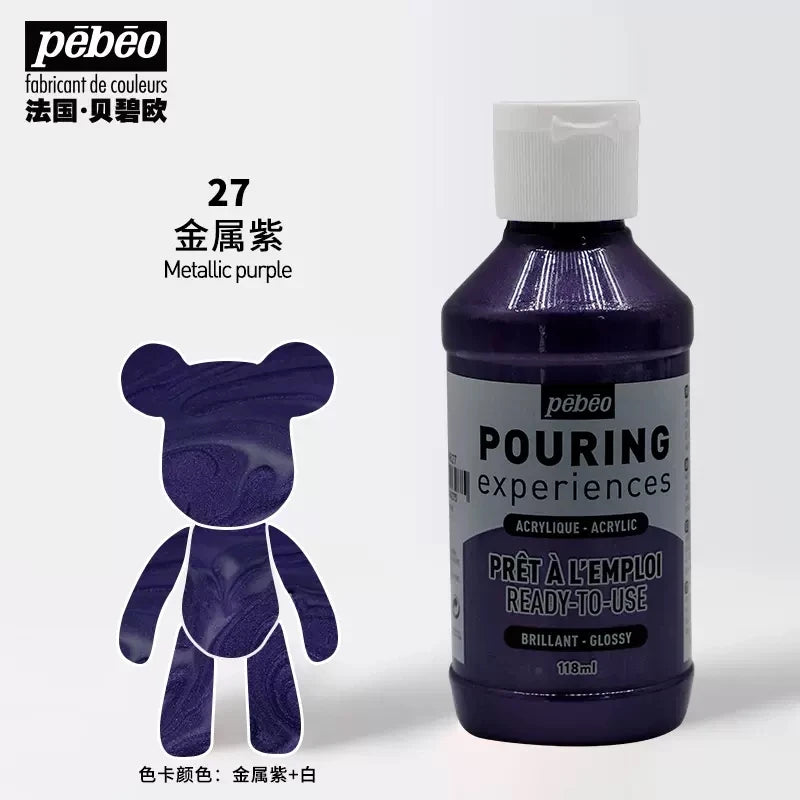 PEBEO experiencia de vertido, pintura acrílica líquida 118ml