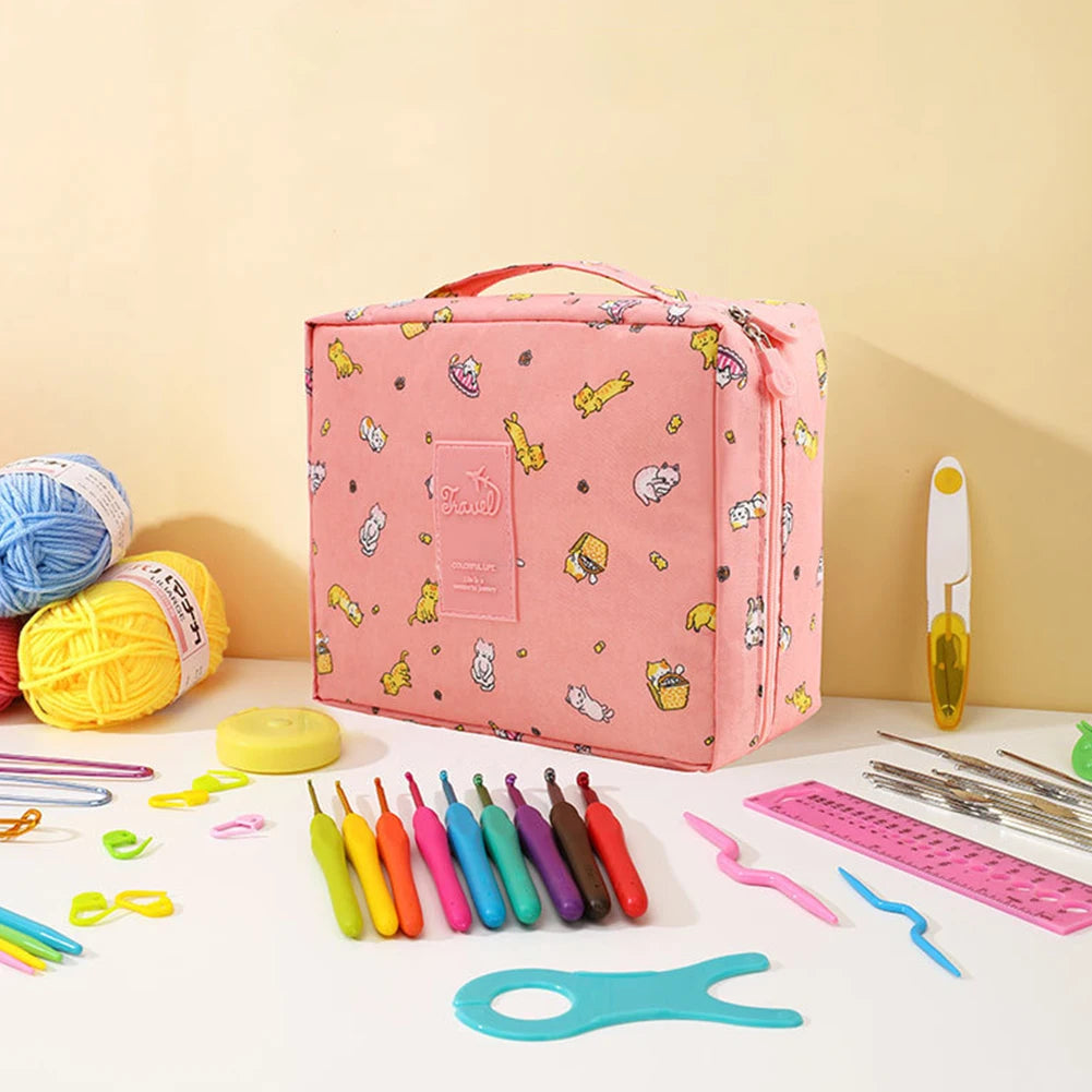 Kit de crochet con bolsa de almacenamiento