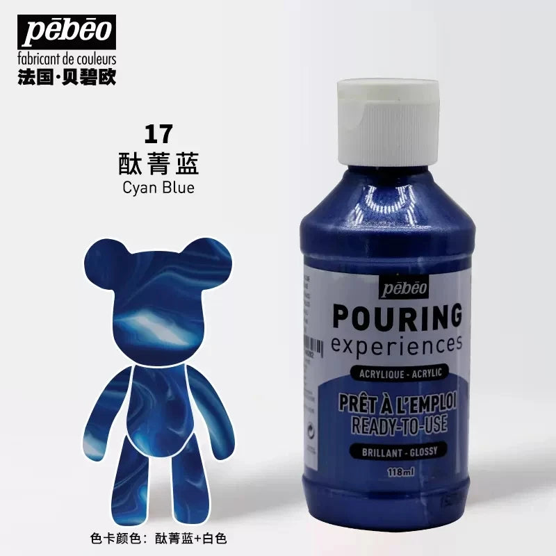 PEBEO experiencia de vertido, pintura acrílica líquida 118ml