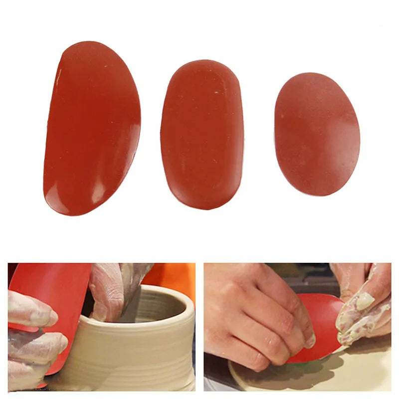 3 unids/set raspador para modelado, de goma para reparación suave