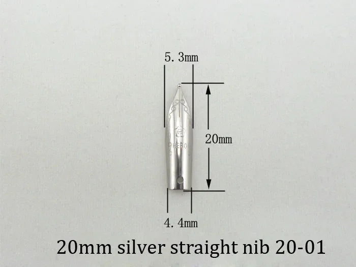 Puntas universales de 26mm y 31,5mm, piezas de puntas para pluma estilográfica compatibles con Hero Picasso Jinhao, puntas de repuesto
